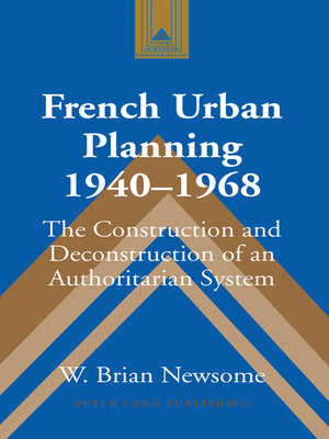 cover image of French Urban Planning, 1940-1968